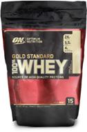 optimum nutrition 100% whey gold standard protein, 454g, vanilla ice cream logo