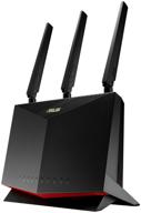 wi-fi router asus 4g-ac86u, black logo