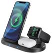 wireless charger 3in1 / for iphone /apple watch / airpods / 15w/ black logo