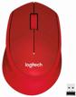 logitech m330 silent plus wireless mouse, red logo
