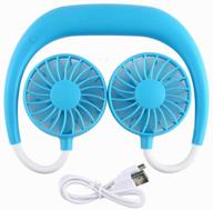 💙 rechargeable neck-mounted mini fan (blue) logo