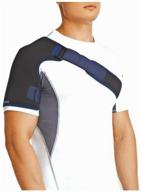 orlett shoulder brace rs-105, size s/m, black logo