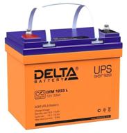 delta battery dtm 1233 l 12v 33 ah logo