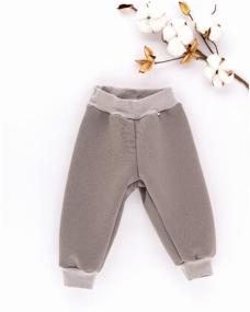 img 4 attached to Baby trousers/ Baby pants/ Pants/ Snotty footer with natchez, grey p 74