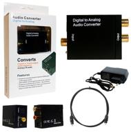 🔊 high-quality digital to analog audio converter - s/pdif to rca - black логотип