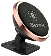 baseus 360° rotation magnetic attraction mount holder golden логотип