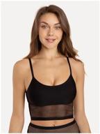 sports bra top, with inserts alla buone franchezza alla buone 7011ab-black-44 logo