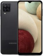📱 black samsung galaxy a12 smartphone, 4gb ram, 64gb storage, dual nano sim, ru version логотип