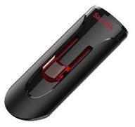 sandisk cruzer glide 16 gb black/red logo