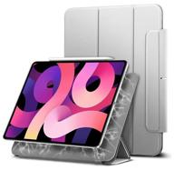 чехол книжка esr rebound magnetic case с застежкой для ipad pro 11 (2021) / ipad pro 11 (2020), светло-серый логотип