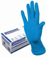 🧤 wrp dermagrip high risk examination gloves - 25 pairs, size m, blue color logo