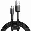 🔌 baseus carfule micro usb cable - 2.4a fast charging, 0.5m, grey black, camklf-ag1 logo