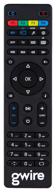 remote control gwire 95003 for set-top boxes mag-245, mag-250, mag-254, mag-255,mag-260, mag-270, mag-275 hd iptv, black logo
