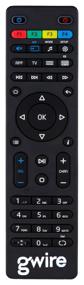 img 3 attached to Remote control Gwire 95003 for set-top boxes MAG-245, MAG-250, MAG-254, MAG-255,MAG-260, MAG-270, MAG-275 HD IPTV, black