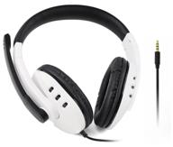 wired headset headphones for ps , xbox, nintendo, pc. 3.5jack dobe ty-0820 white logo