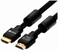 кабель gcr hdmi - hdmi (gcr-hm481), 7.5 м, черный, фер. кольца логотип