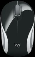 wireless compact mouse logitech wireless ultra portable m187, black логотип