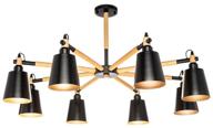 chandelier lamplandia l1500 skora black, e27*8 max 40w logo