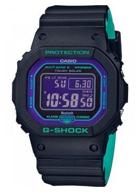 casio g-shock gw-b5600bl-1e quartz watch, alarm clock, chronograph, stopwatch, countdown timer, waterproof, shockproof, power reserve indicator, display backlight logo