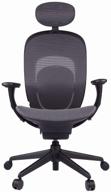 🪑 yuemi ymi ergonomic computer chair for office use - textile upholstery in black color logo