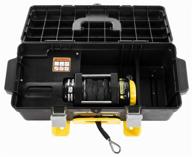 portable winch superwinch winch2go 4000 sr with synthetic rope in a box logo