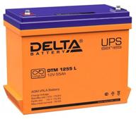 delta battery dtm 1255 l 12v 55 ah logo