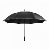 umbrella ninetygo double-layer windproof golf automatic umbrella, automatic version, double-layer, windproof, black логотип