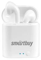smartbuy i7 mini wireless headphones, white logo