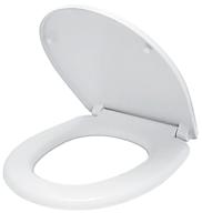 toilet seat iddis 142pps0i31 plastic with microlift white logo