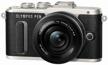 📸 olympus pen e-pl8 camera kit with 14-42mm f/3.5-5.6 lens, white/black logo