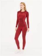 set of women sports thermal underwear katran alta ( 20°c to - 15°c) red, red, size: xl-xxl (52-56/170-186) logo