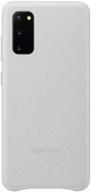 case samsung ef-vg980 for samsung galaxy s20, galaxy s20 5g, silver logo