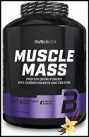 gainer biotechusa muscle mass, 4000 g, vanilla logo