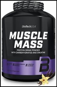 img 3 attached to Gainer BioTechUSA Muscle Mass, 4000 g, vanilla