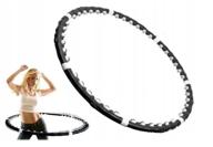 slimming hoop weighted 1.3 kg / massage hula hoop with balls, collapsible, diameter 102 cm. logo