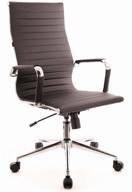 управленческое компьютерное кресло everprof rio t, обивка: искусственная кожа, цвет: черный логотип