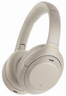 wireless headphones sony wh-1000xm4, silver logo
