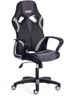 компьютерное кресло tetchair runner игровое, обивка: искусственная кожа/текстиль, цвет: черный/серый 36-6/12/14 логотип