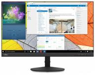 23.8" монитор lenovo thinkvision s24q-10, 2560x1440, 60 гц, ips, черный логотип