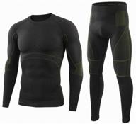 thermal underwear for men. black. size 2xl (52-54), height 182-188cm. logo