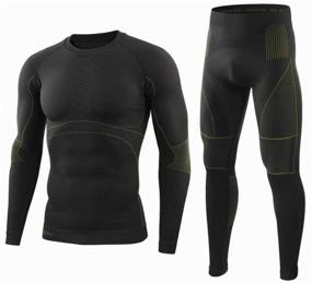 img 3 attached to Thermal underwear for men. Black. Size 2XL (52-54), height 182-188cm.