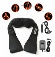 universal massager for neck, shoulders and back discovery massage (black) logo