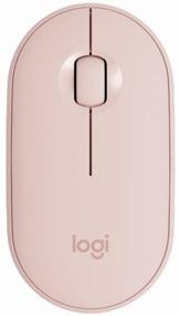 wireless compact mouse logitech pebble m350, light pink logo