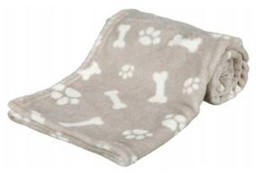 img 3 attached to TRIXIE Kenny Blanket for dogs 100x75x3.5 cm 100 cm 75 cm rectangular beige 3.5 cm