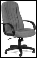 chairman 685 computer chair for executive, upholstery: textile, color: 20-23 gray logo