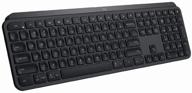 logitech mx keys wireless keyboard black, english logosu