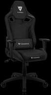 gaming chair thunderx3 xc3, upholstery: imitation leather/textile, color: all black logo