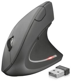 img 3 attached to 💼 Trust Verto Wireless Ergonomic Vertical Mouse in Black - Enhance Your Productivity with Wireless Convenience