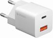network charger with gan usb-c usb a, pd 3.0, qc 3.0, 20w technology logo