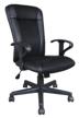 🪑 black brabix flash mg-302 computer armchair for office, synthetic leather and textile upholstery logo